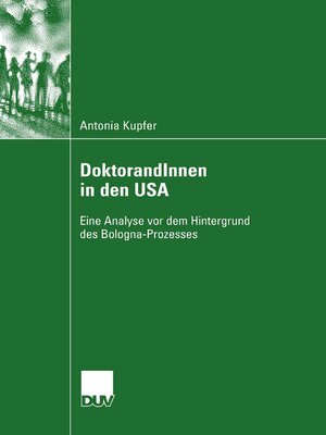 cover image of DoktorandInnen in den USA